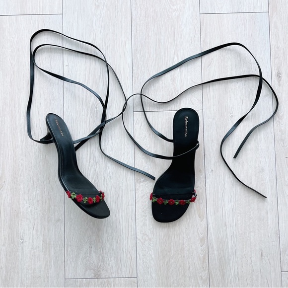Reformation Carina Lace Up Heel